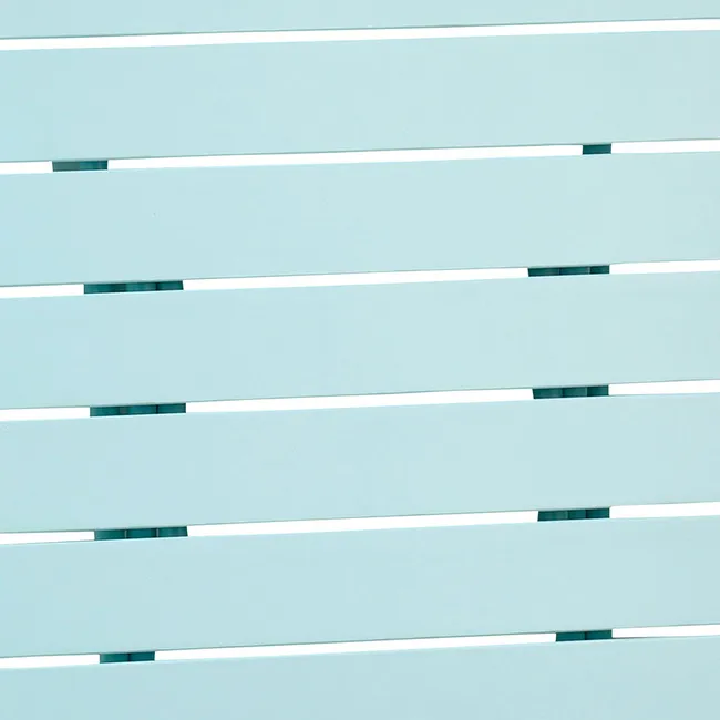 Set de Mesa Plegable (60x60 cm) y 2 Sillas Plegables Color Azul Cascara de Huevo