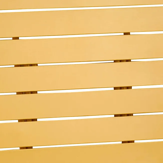 Set de Mesa Plegable (60x60 cm) y 2 Sillas Plegables Color Mostaza