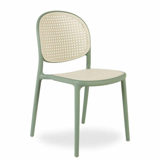 Silla Apilable de Exterior Color Verde